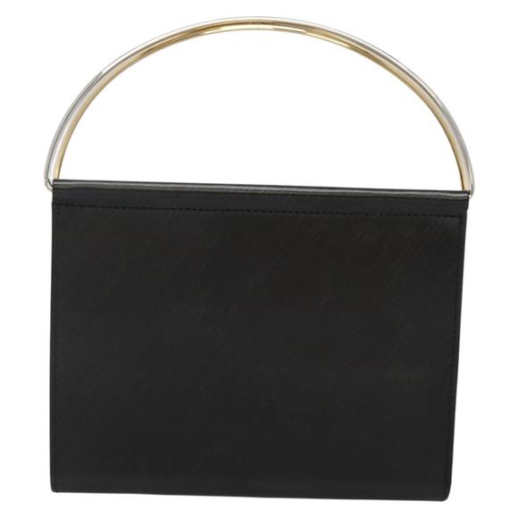 CARTIER Trinity Wallet Bag Hand Bag Leather Black Auth 131637V - Picture 2 of 16